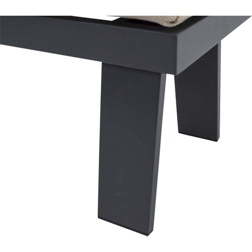 Lesli Living loungebank Estoril - antraciet - 213x86x80,5cm