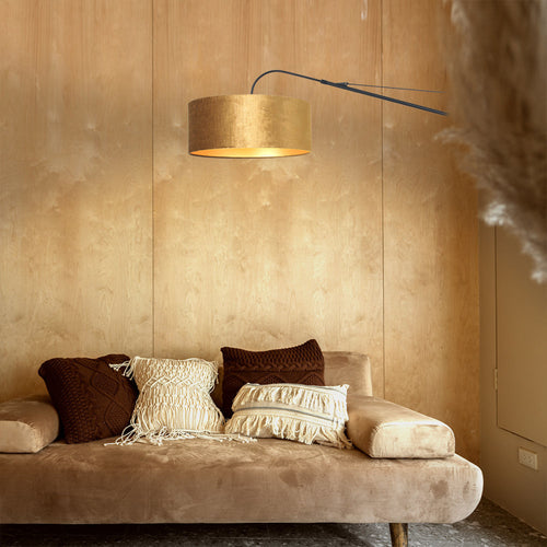 Steinhauer wandlamp elegant - 1 lichts - 145x 56 cm - zwart goud