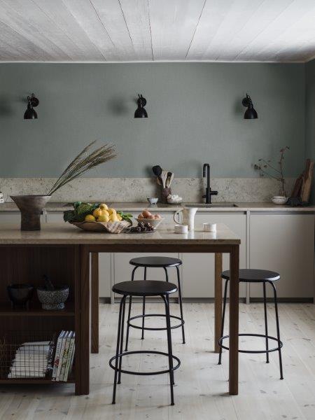 Borastapeter behang effen vergrijsd blauw - 53 cm x 10.05 m - 660469 - vtwonen shop