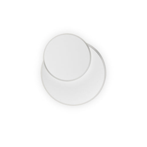 LED decoratieve ronde inbouw wandlamp wit, 3000K