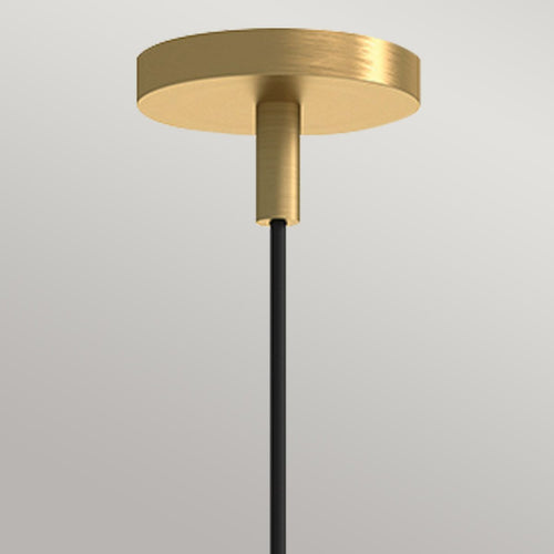 Kuppel-Pendelleuchte, modernes gebürstetes Gold, 1 x E27