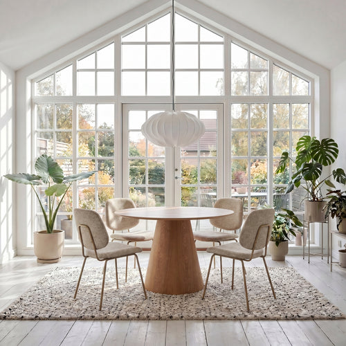 Furnhouse eettafel Tango - Natuurlijk eikenhout - Ø 120 cm
