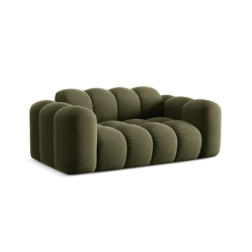 Cosmopolitan Design - Bank Treno 2-zits, flueel groente - 94x180x70cm