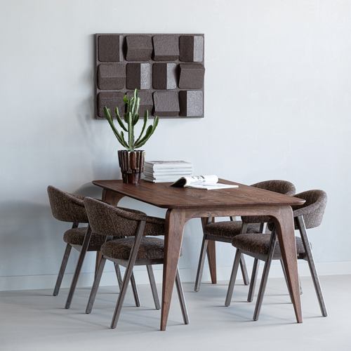 WOOOD eettafel 180x95 cm Rubo - Mangohout - Bruin - 77x180x95