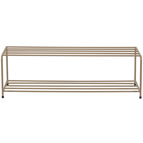 WOOOD schoenenrek Josse - Metaal - Militair Bruin - 25x80x33 - vtwonen shop