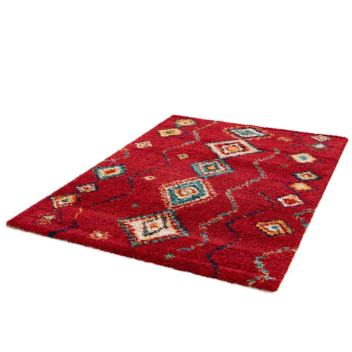 AFK Living vloerkleed  Native - shaggy - rood - 80 x 150 cm - vtwonen shop