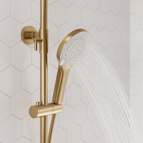 LOMAZOO regendouche Aurelia - met thermostaatkraan - goud