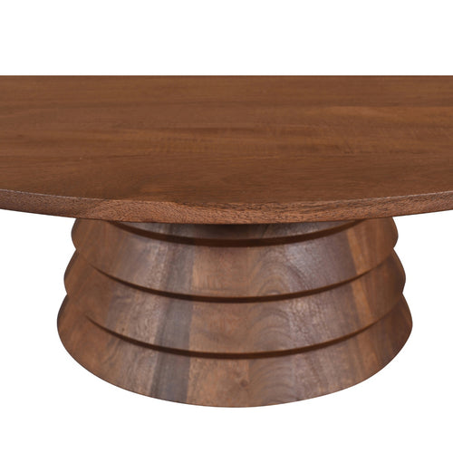 DÉJA Living Salontafel Marín - Rond Donkerbruin Mangohout - 90x90x31cm - vtwonen shop