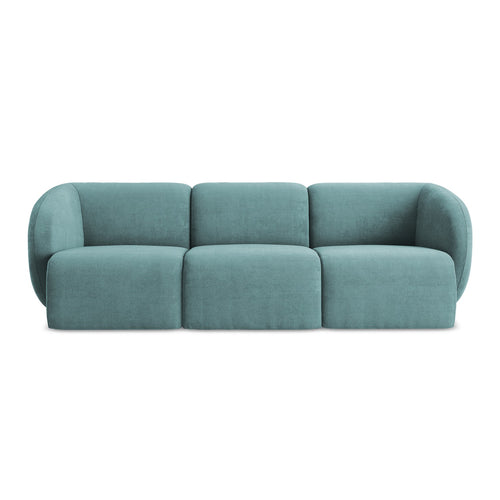 LaMiaSofa 3-zits bank Cervo - chenille stof - jeans - 244x94x75