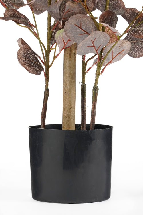 Mica Decorations Eucalyptus Kunstplant in Bloempot - H150 x  Ø30 cm - Brons - vtwonen shop