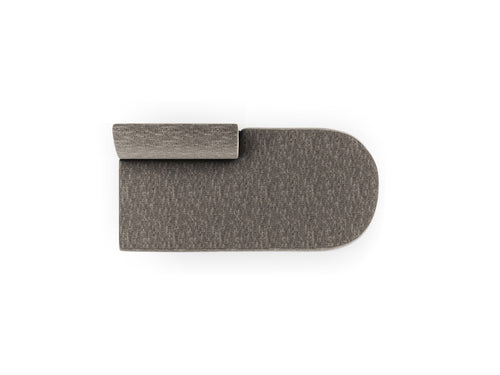 Micadoni Module Miley 2-zits, chenille grijs - 90x158x70cm