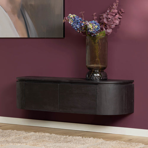 Starfurn Tv-meubel Excellent - Zwart Hout - 120x35x30cm