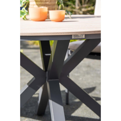 Garden Impressions tuinset Aleria - Tulli - Napoli sand - Ø122x75 cm - 5-delig