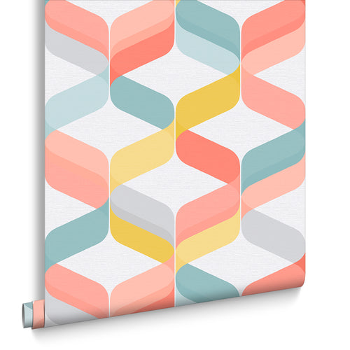 Graham & Brown Vliesbehang - Retro Brights - 10mx52cm - vtwonen shop