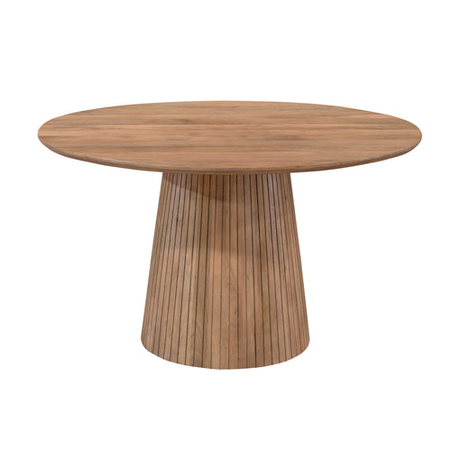 StarFurn Eettafel Solana - Rond Naturel Hout - 130x130x76cm - vtwonen shop