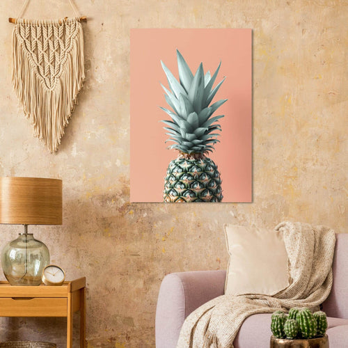 Artfulprints  Fruits - The pineapple portrait   poster 70x100 cm