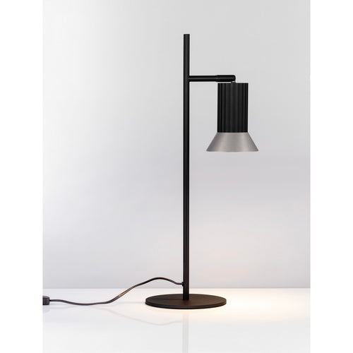 Nova Luce LUVIA Bureaulamp in oxidebrons, zwarte LED GU10 fitting 1x10W
