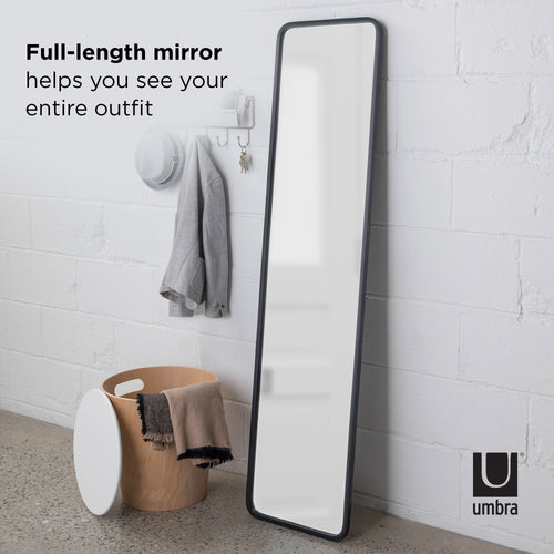 Umbra wandspiegel Hub - 157 x 37 x 5 cm - Zwart