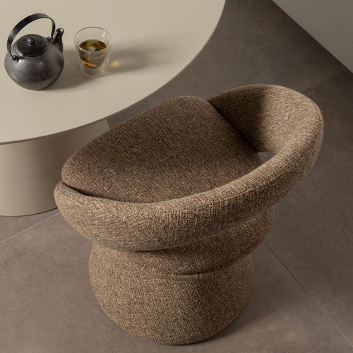 WOOOD eetkamerstoel Winter - Melange - Zand - Set van 6 - vtwonen shop