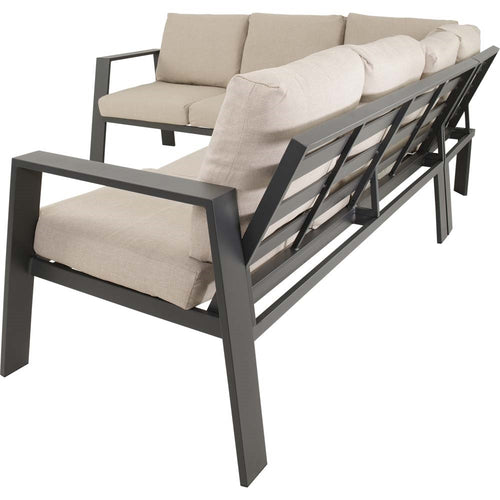 Lesli Living loungebank Estoril - antraciet - 213x86x80,5cm
