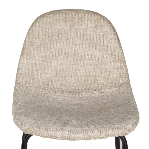 Giga Meubel Barstoel Saar - Stof/Metaal - Beige - Set van 2 - vtwonen shop