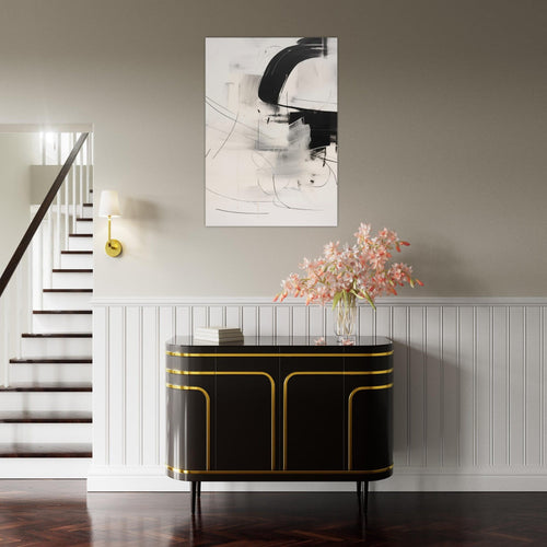 Artfulprints  Abstract - Chique brush 1   poster A4 21x29.7 cm