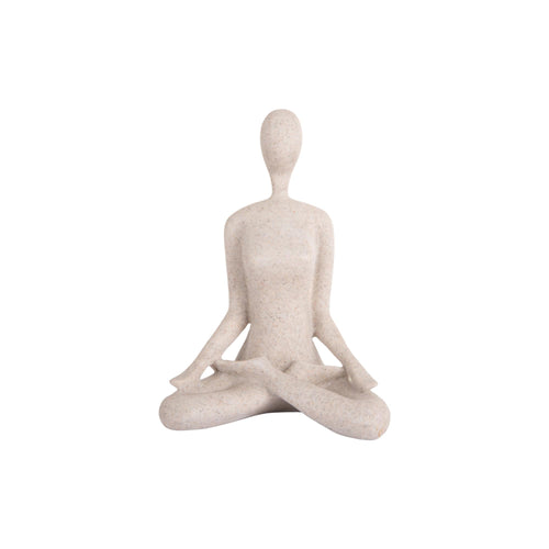 Present Time ornament Open Lotus - grijs - 15x11x21cm - vtwonen shop