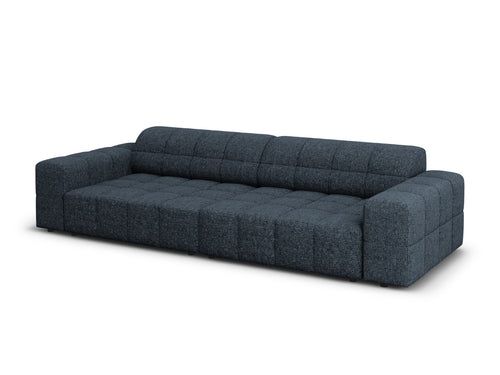 Cosmopolitan Design Bank Chicago 4-zits, chenille koningsblauw - 102x252x78cm