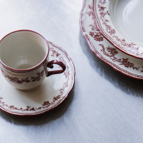 S|P Collection - Kop 21,5cl burgundy Cyril - Set van 4