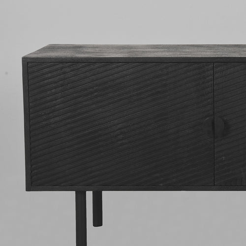 LABEL51 Tv-meubel Cotia - Zwart Mangohout - 220x40x60cm