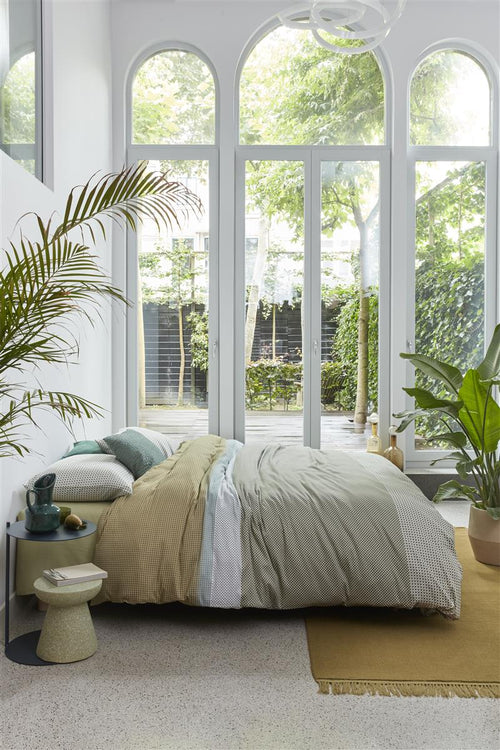 Beddinghouse dekbedovertrek Bernou - 200x200/220 cm - groen - vtwonen shop