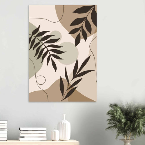 Artfulprints  Boho – Shaped leaves   poster 30x40 cm - vtwonen shop
