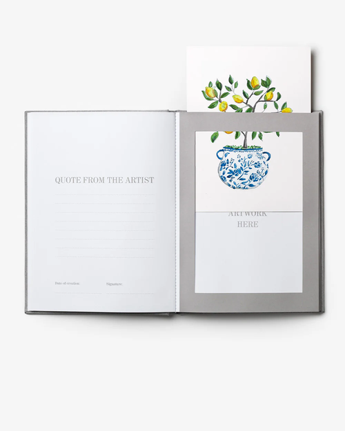 Printworks Frame Boek - Great Art - Tekenmap - Grijs