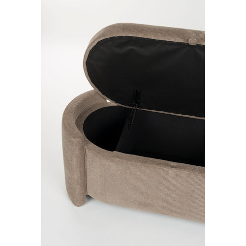 Housecraft Living Miro Bankje met Opbergruimte 108 cm - Grijs