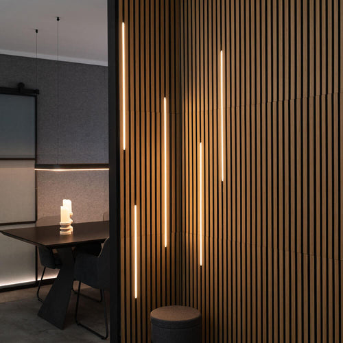 HOME DELUXE - LED-lichtstrip voor akoestisch paneel NOX - starterset L - 2 x 100 cm