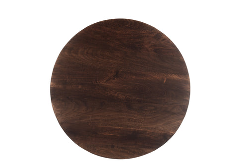 Livingfurn salontafel Salvator - 80cm - mangohout - bruin