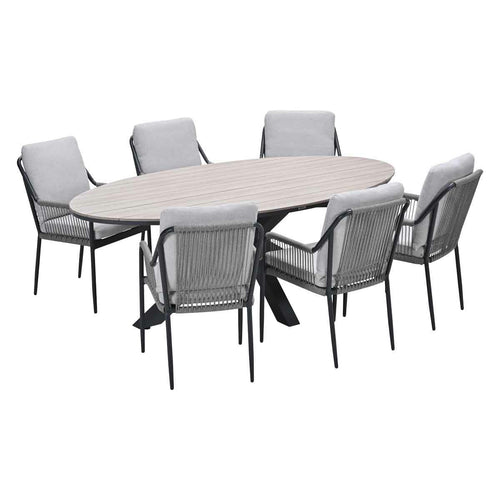 Garden Impressions tuinset Stevie - Tulli - taupe - 180x115 cm - 5-delig