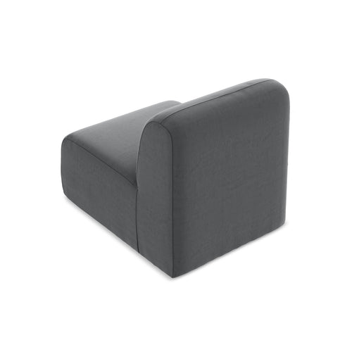 LaMiaSofa Bankmodule midden Cervo - velours - staal - 70x94x75