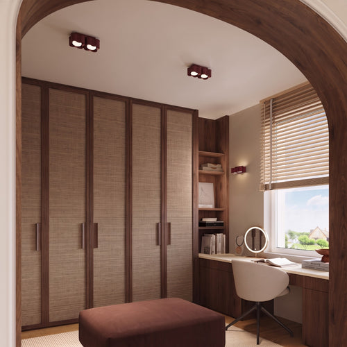 Sollux Lighting Wandlamp OVIO bordeaux Gx53 - 12x14,5x6cm