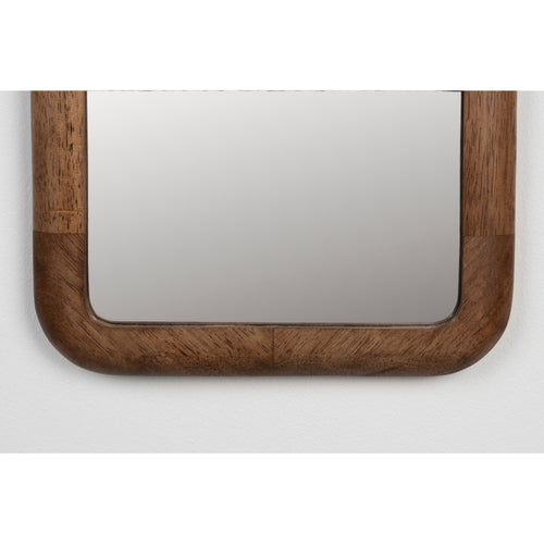 Housecraft Living Nyko Spiegel/ Wandspiegel Rechthoekig Hout 120x26 cm (M) Bruin