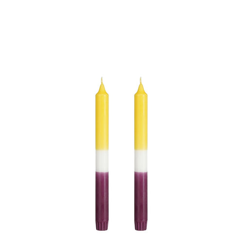 Mica Decorations Dip-dye Dinerkaars - Set van 2 - H25 cm - Geel