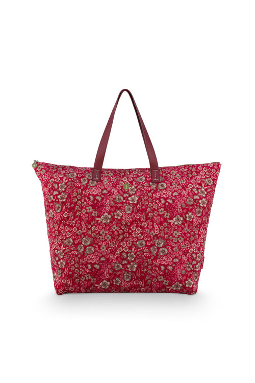 Pip Studio - Tilda Tote Bag Dames - Daisy Dreams - Rood - 66x20x44cm - vtwonen shop