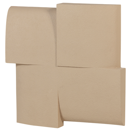 WOOOD wanddeco Tide - Betonlook - Zand - 86x86x11