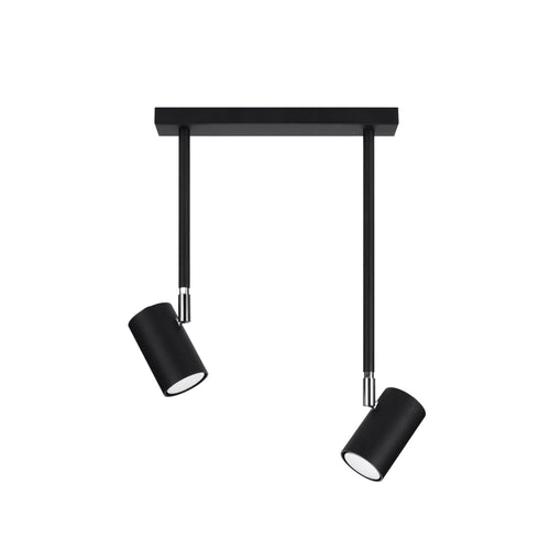Sollux Lighting Plafondlamp NORANO 2 zwart - 30x10x43cm