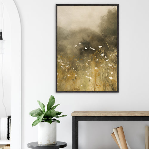 Artfulprints Poster Abstract - Floral essence   - 70x100 cm - Groen