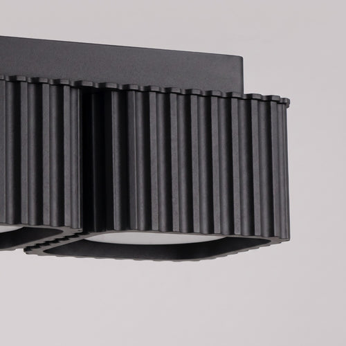 Sollux Lighting Plafondlamp RIFF 2 zwart Gx53 - 20,5x10x8cm