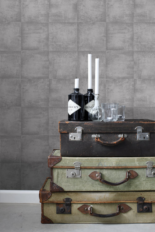 ESTAhome behang betonlook grijs - 53 cm x 10,05 m - 138203