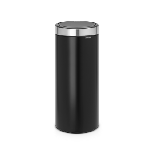 Brabantia Touch Bin New afvalemmer, 30 liter, kunststof binnenemmer - Matt Black