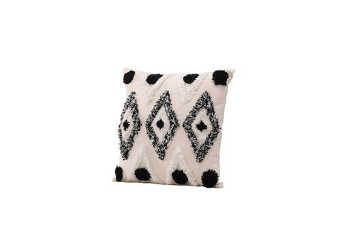 Rebellenclub Kussen Nuta - Zwart/wit - vtwonen shop