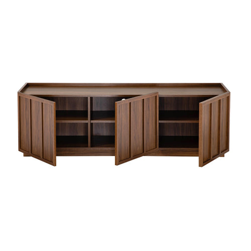 Calicosy - TV-meubel ABEL - Donker hout 140x40x45 cm